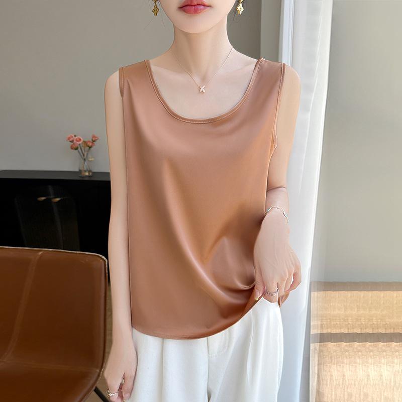 Summer 2025 Women's Round Neck Sleeveless Pullover Vest