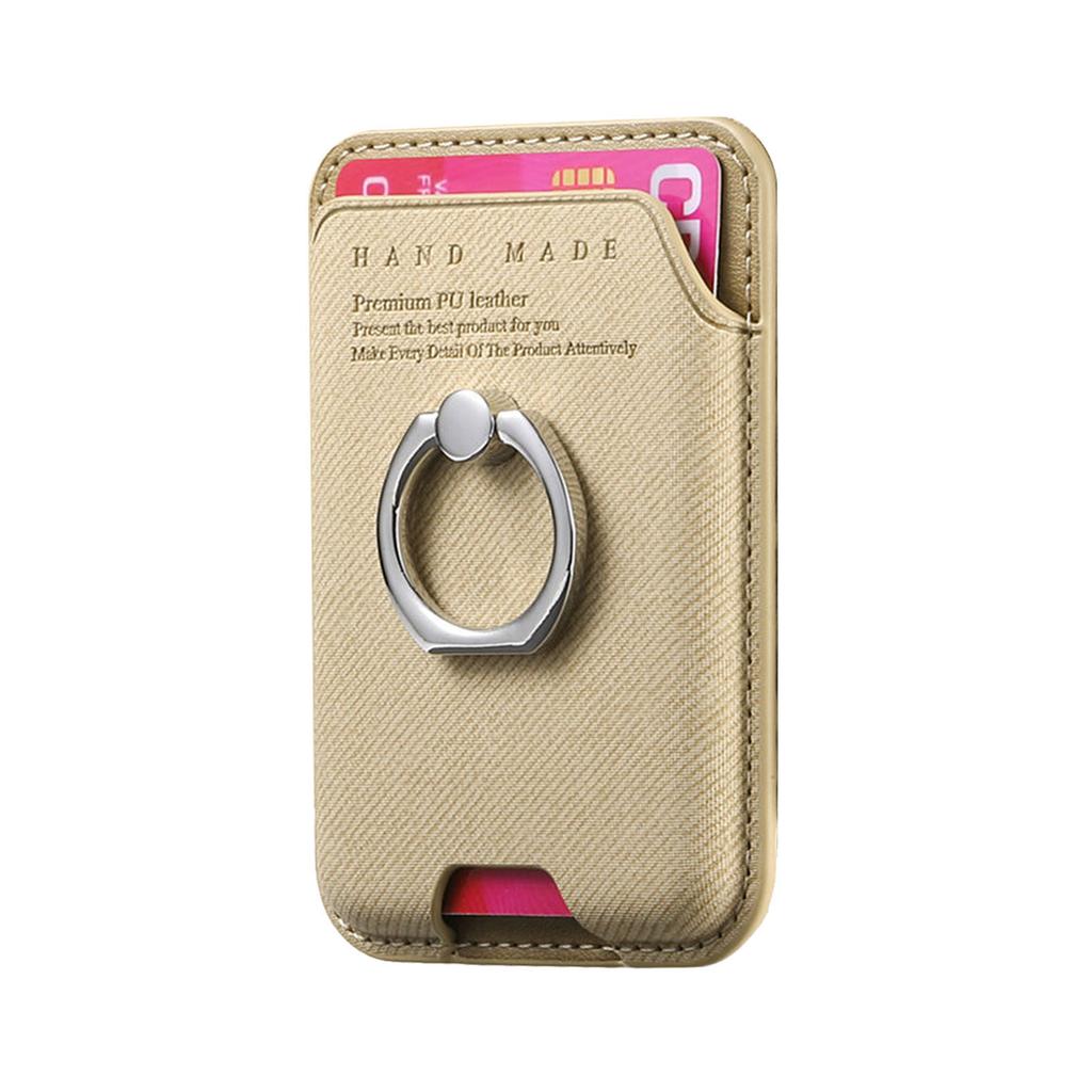 Non-slip Phone Card Bag Suitable For Magsafe Magnetic Phone Case Universal Wallet Finger Ring Buckle Holder Desktop Support