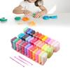 DIY Clay 36 Bright Colors Lightweight Flexible Soft Easy to Dry Modeling Clay Kit Child Gift