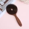Boar Bristle Round Detangling Hair Brush Volumizing Scalp Massage Tool 1Pcs for Home Salon Daily Hair Care