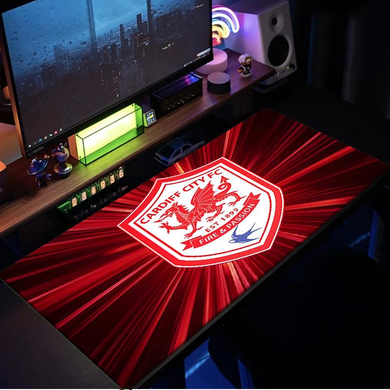 Football Club Cardiff Mouse Pad, Rubber Base, Mouse Pad for Gamers and Office Use, Gaming Desk , Easy To Clean Mat Christmas fan gifts