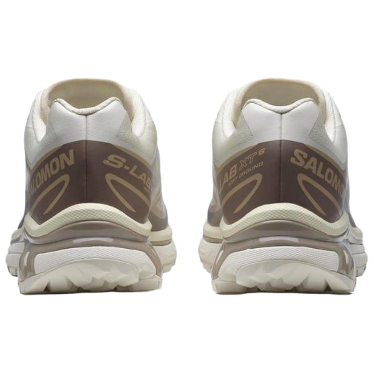 SALOMON XT-6 Confortável Versátil Durável Amortecedor Tênis de Corrida Cano Baixo Unissex Tênis de Corrida Bege 477377