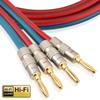 LCYOUTH Speaker Cable with Banana Plugs, Pre-Assembled Ready-to-Use, OFC 14AWG