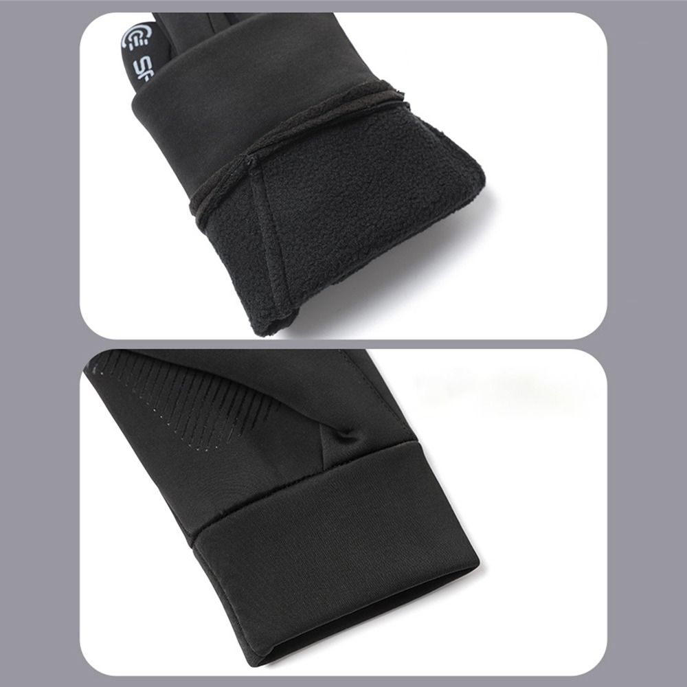 Waterproof Winter Gloves Plus Velvet Mittens Daily Sports Gloves  for Riding Motorcycle Gloves