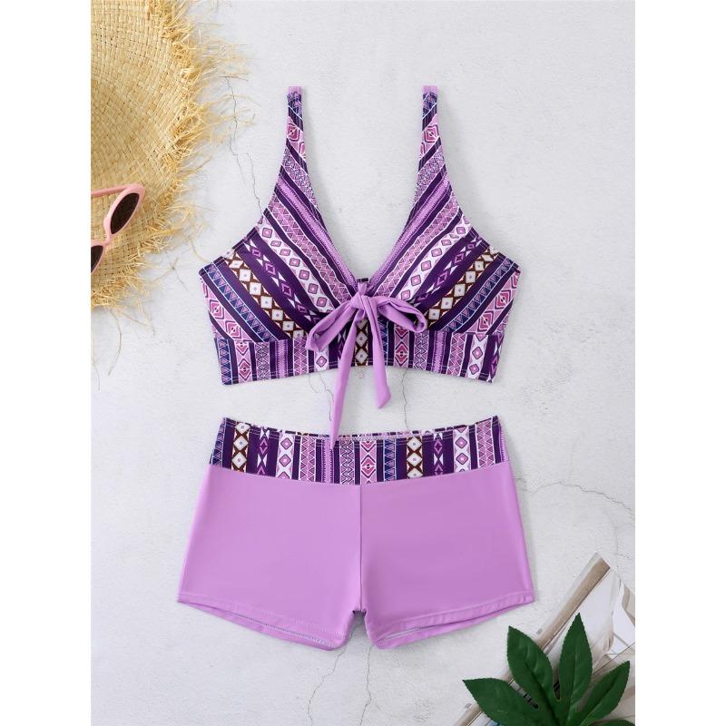 2026 High Waist Bikinis Women Sports Swimwear Print Bathing Suit Female Padded Beach Wear Bathers Swimming Swimsuit Summer