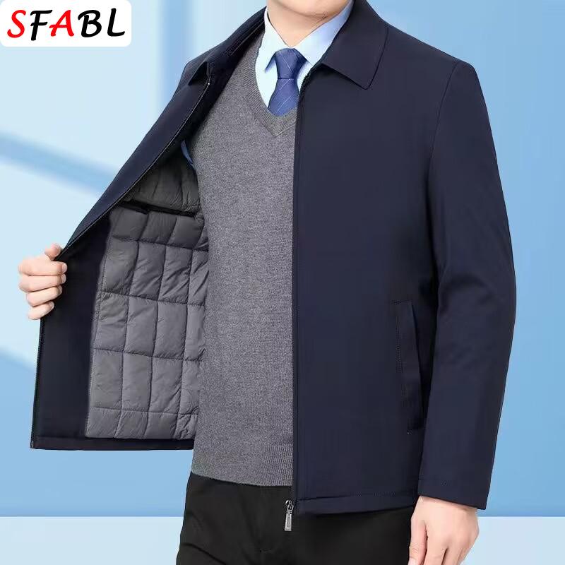 

Thicken Padded Men s Winter Jacket Coat Thermal Warm Business Jacket Men Autumn Windbreak Jacket Man Luxury Parka Coat Windproof XXL