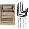 Set of Garage Storage Tools Organiser with Screws Hanger Heavy Duty Utility Hooks for