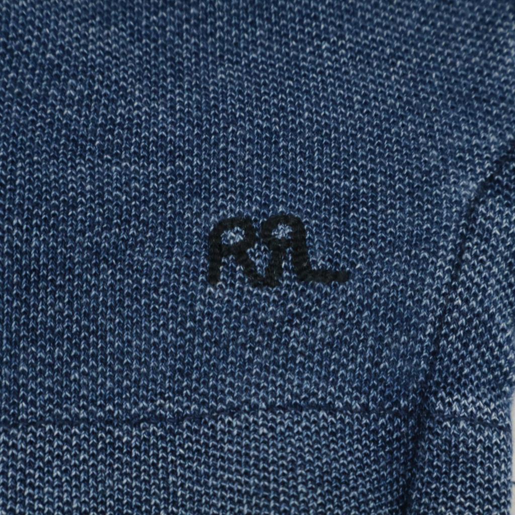 RRL Indigo Cotton Polo Shirt tops M IndigoUsed