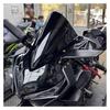 XPingu Windshield for CBR650R 20192020202120220220202023 Motorcycle Reinforced Raised Windshield Windshield Black Gray Windscreen Color: Black
