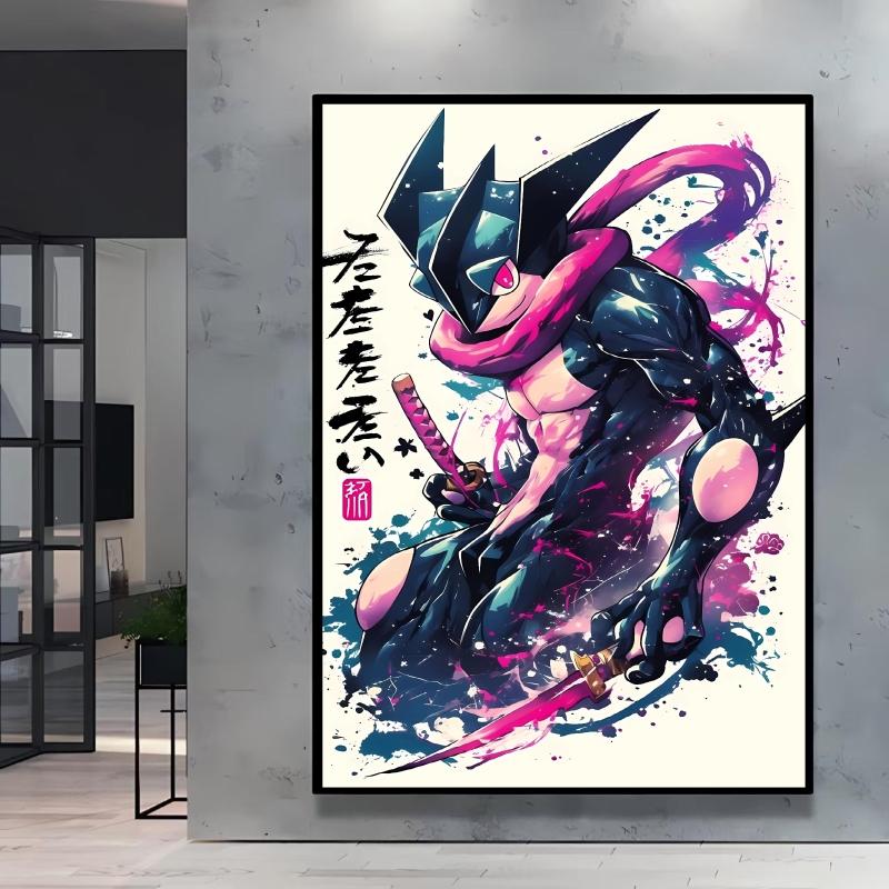 Canvas Prints Pokemon Greninja Classic Anime Posters Wall Art High Definition Images Modern Home Living Room Decor Children Gift