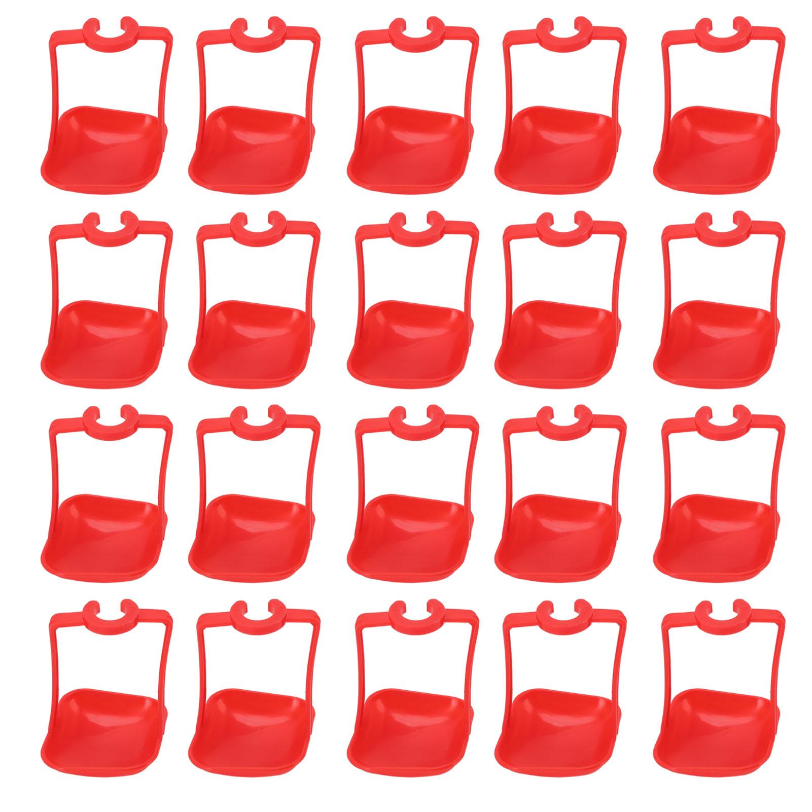 

20Pcs Chicken Automatic Waterer Cups Rust Proof Bright Color Chicken Drinking Cups for Farm