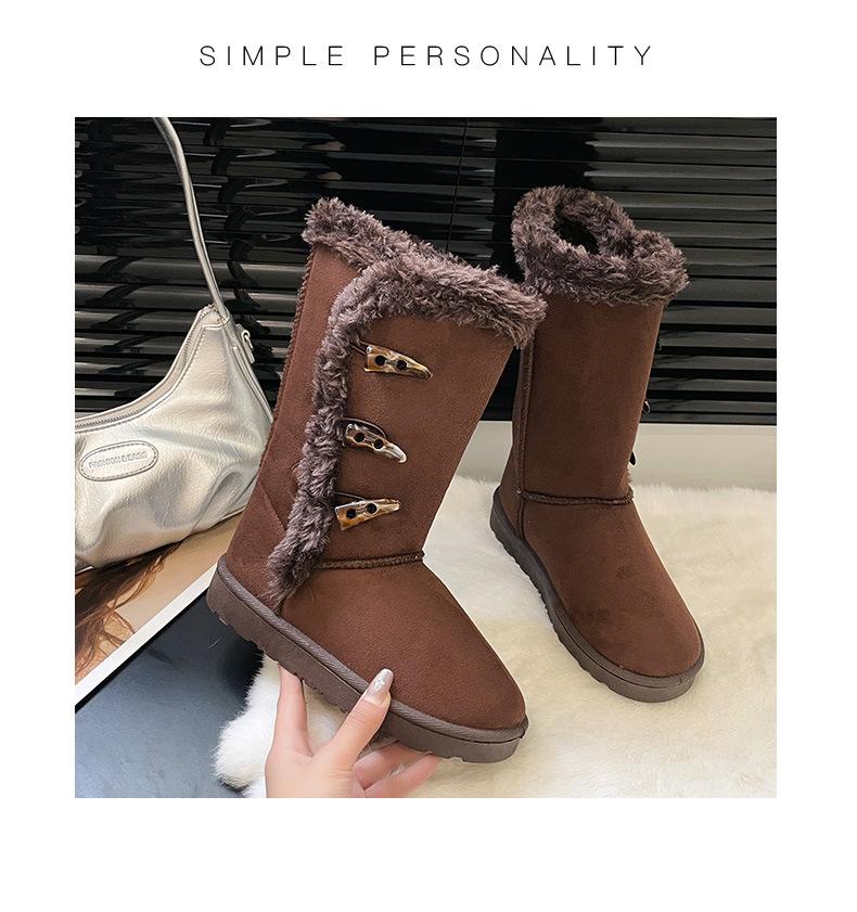 Sněhule klakson přezka vysoké dámské boty