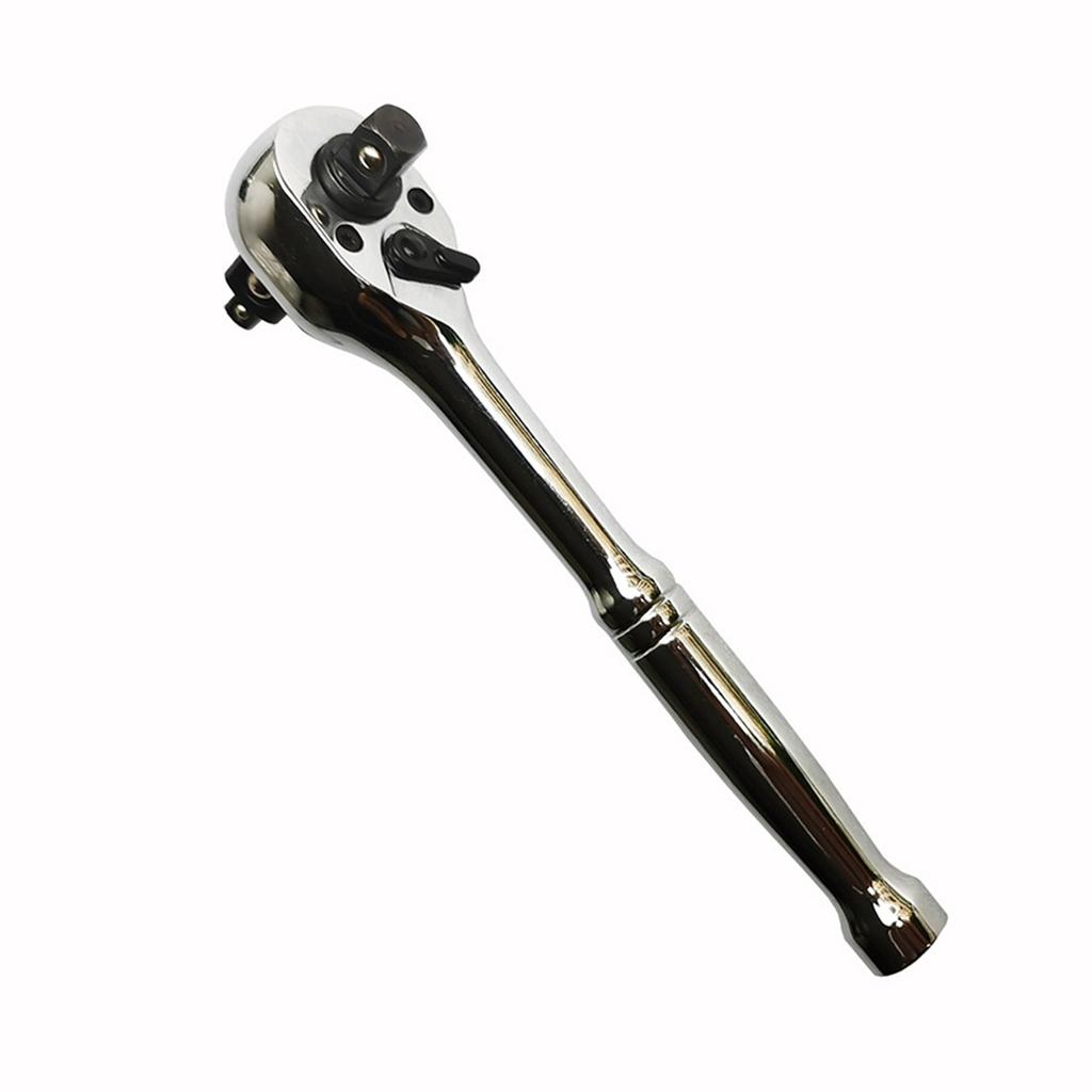 1/4" 3/8" 1/2" Drive Ratchet Wrench Professional Heavy Duty Ratchet Quick-release Reversible Ratchet Spanner 72-Tooth