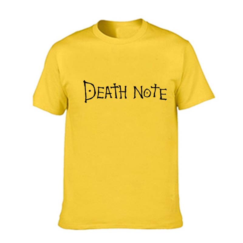 Harajuku Anime Death Note Printed T Shirt Men Women Oversized Trendy T-shirts Anime Fan T-shirt Harajuku Manga Summer Tops
