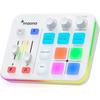 Maono Gaming Audio Mixer with Mute, Voice Changer, Reverb for PC, Smartphone, Microphone, Headphones, Portable XLR Mixer