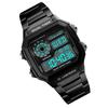   Sport Stainless Steel Men    Water-resistant Digital Backlight Man Wristwatch Male Relogio Musculino Chronograph