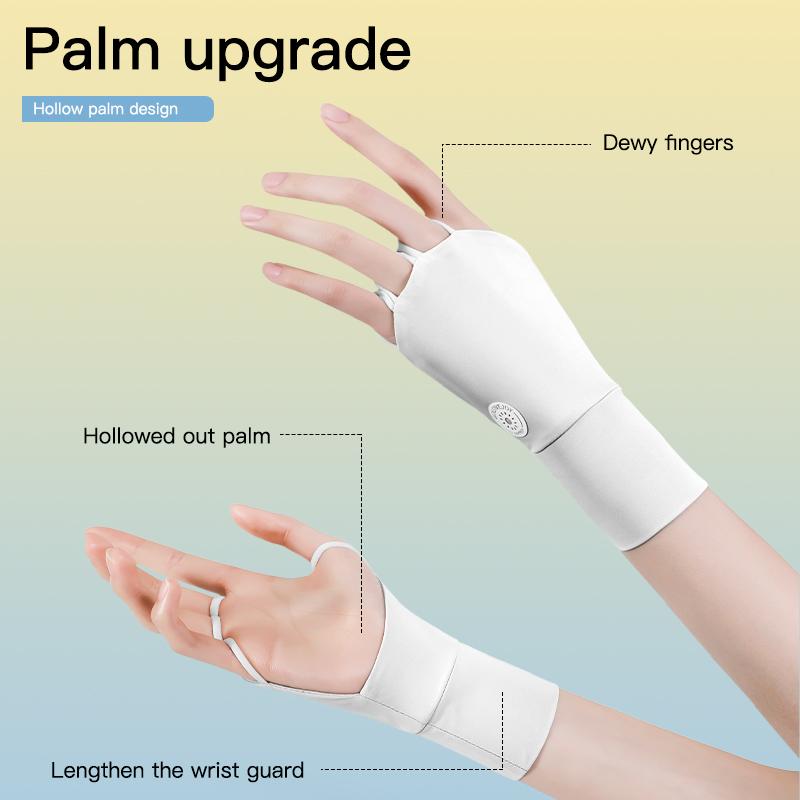 REXCHI High Quality Golf Sunblock Gloves Upf 50+ 98% Uv Block Nylon Ice Silk Uv Protection Driving Gloves Golf Gloves for Women
