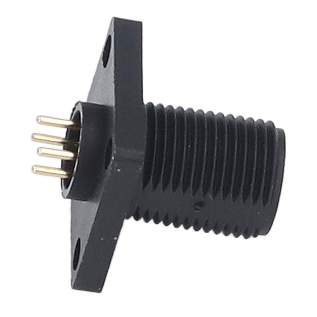 Pin Type Aviation Plug 4 Pin Threaded Square Shape IP67 PCB Panel Aviation Wire Connector Plug