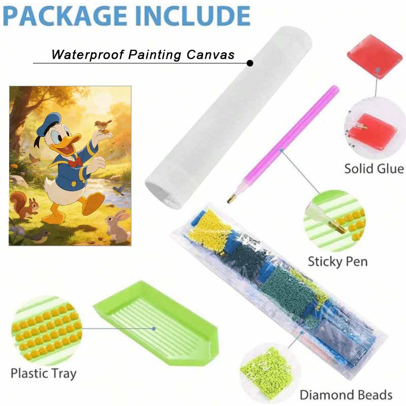Disney Donald Duck Forest Friends Diamond Paint Painting Art Kit Handmade DIY5D Home Decor Gift