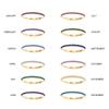 eManco European Zircon Ring: Titanium Steel Women's December Birthstone Rhinestone Finger Ring
