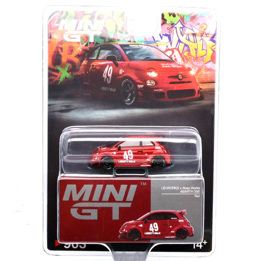 MINI GT Масштаб 164 MiJo TOYS - LB-WORKS x ABARTH 595 (RED) синий