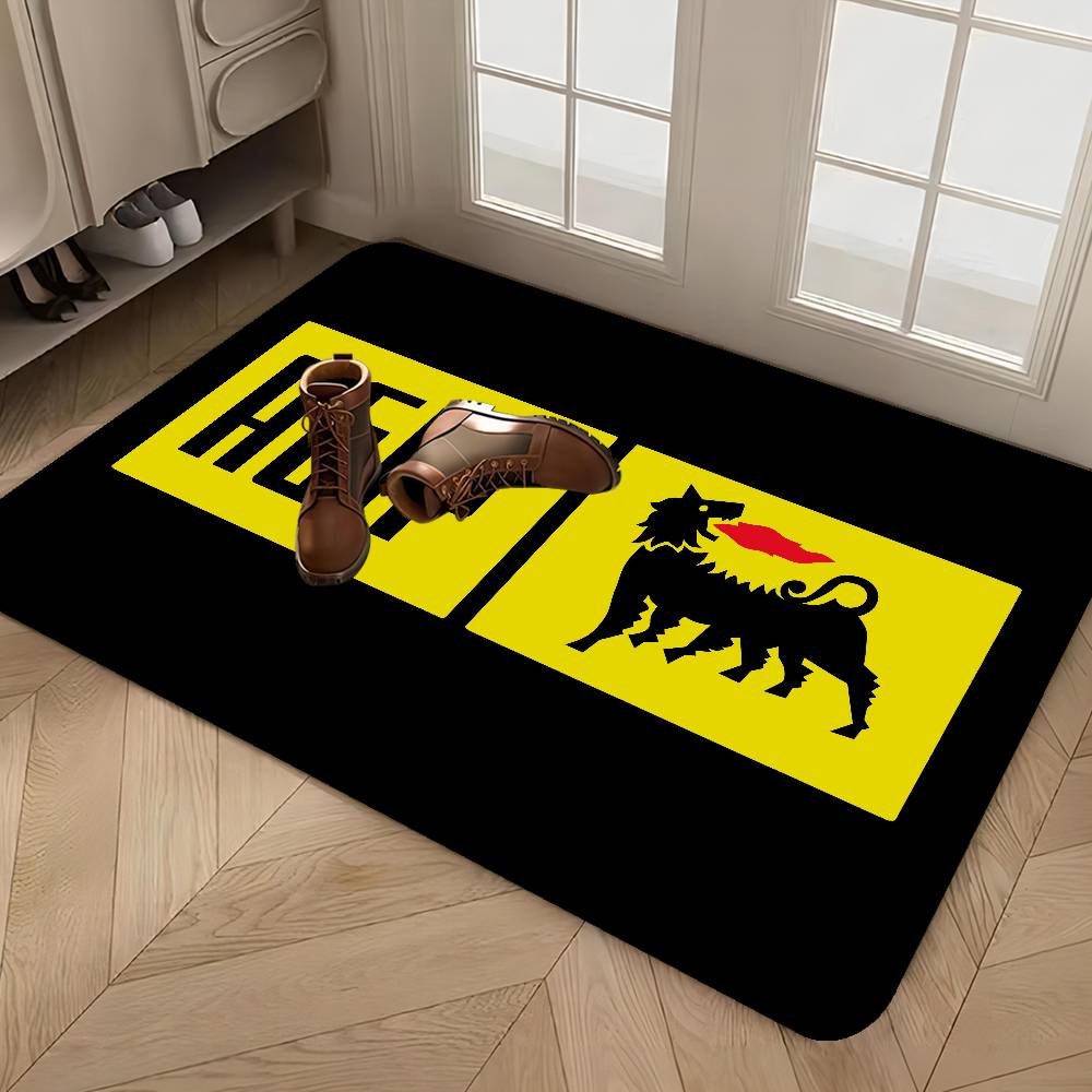 A-Agip E-Eni Racing Car Bathroom Mat Kids Room Bedroom Decoration Balcony Anti-Slip Doormat Living Room Welcome Rug
