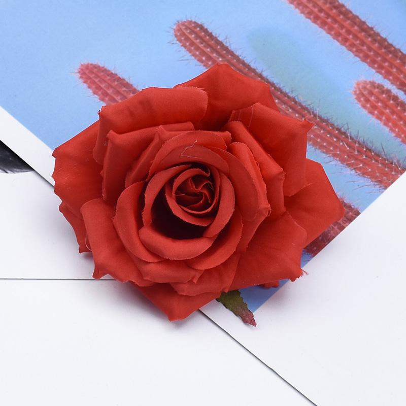 

5/10 шт. Шелковая роза Искусственный цветок Рождественский Домашний Декоративный Наружный Садовые венки Стена Свадебный Букет невесты Декор для DIY 5 Pieces