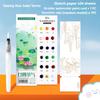 12/24 Seiten Aquarell Malbuch Kinder Tragbares Aquarell Malbuch Farbe Gouache Graffiti Bild Zeichnen Schreibwaren