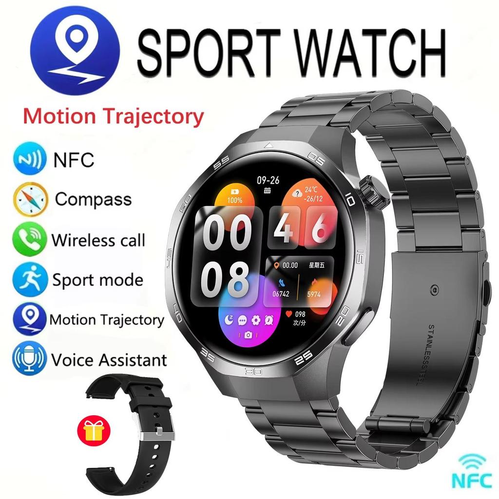 2025 New SmartWatch GT5max Sports Trajectory GPS High-definition Screen Bluetooth Call Outdoor Sports Men's Smart Compass Watch