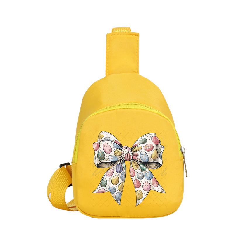 Easter Printed Shoulder Bag Men's and Women's Versatile Casual Children's Breast Bag Crossbody Bag