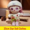 20cm Sternpuppe Plüschtier mit Wechselkleidung - Weihnachtsausgabe