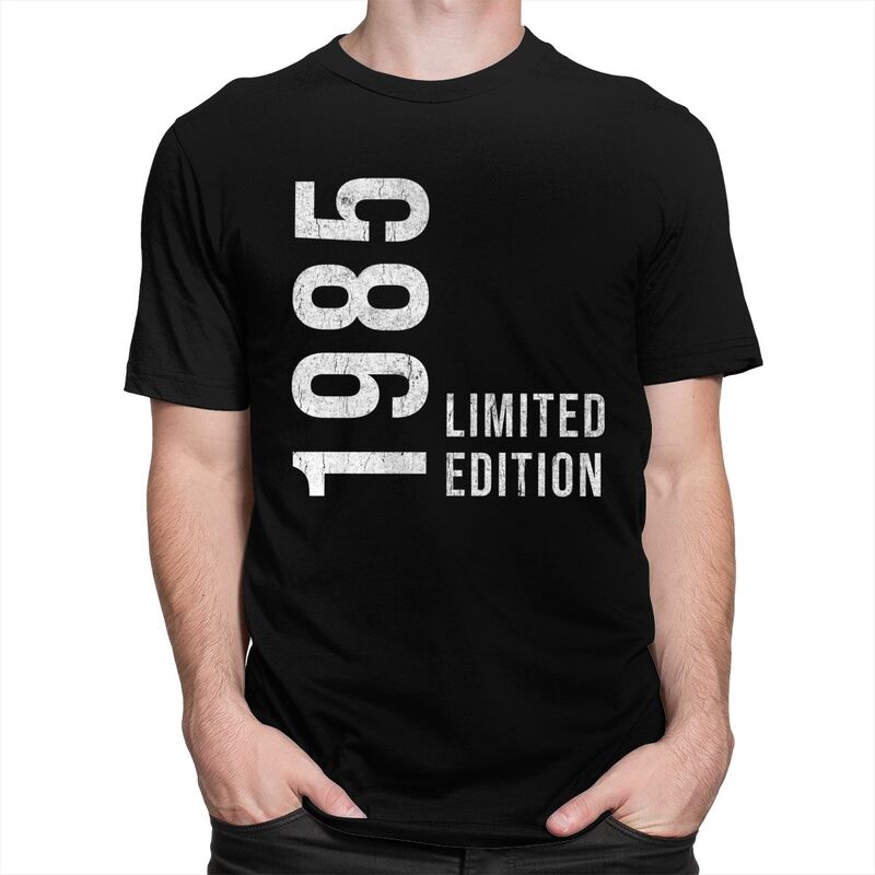 Fantastisches 40. Retro Vintage 1985 Bedrucktes T-Shirt Herren 100% Baumwolle T-Shirt Individuelle Jahre Geburtstagsgeschenk T-Shirts Modische T-Shirts