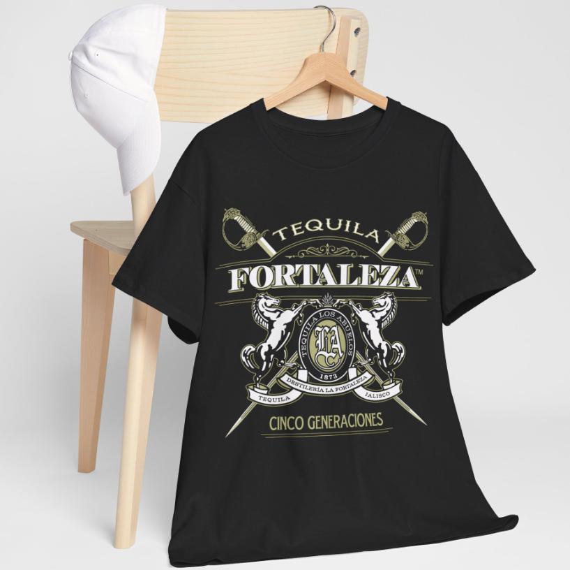 Soft Cotton TShirt Fortaleza Mexican Tequilar Black Size S5xl S