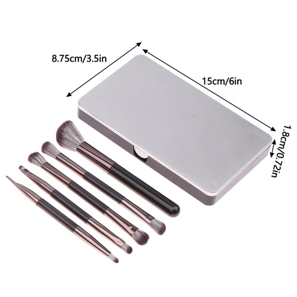 Eyebrow Pencil Eyeshadow Brushes Set Eyeliner Brushes Cosmetic Brush Kit  on-the-go Touch-ups