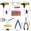 Set de instrumente pentru repararea anvelopelor de mașină Set de șuruburi pentru biciclete auto, dop de perforare, clește cu nas pentru ac de garaj, film de vid, șuruburi pentru unghii cu carcasă de depozitare