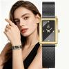 New Design Watch For Women White Rectangle Ladies Wristwatch Elegant Quartz Movement Best Gifts Clock for Wife,Friend,Family