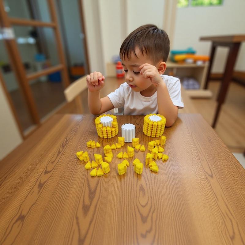 3D Printed Corn Puzzle Fidget Toy Model Simulation Corn Jigsaw Puzzle Game Office Desktop Ornament Anti-Stress Adhd Toys