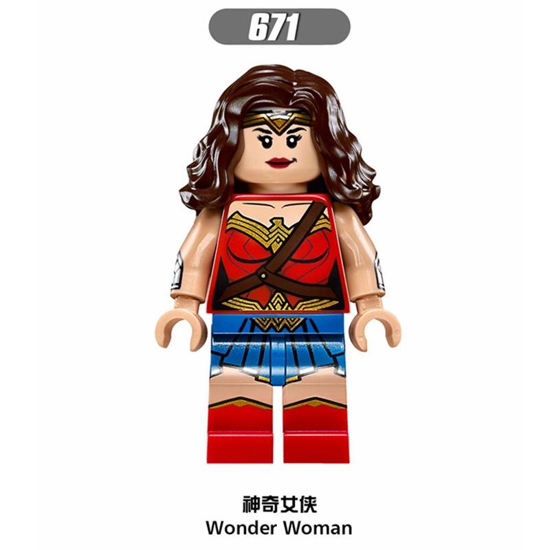 DC Süper Kahramanlar Minifigures Batman Superman Aquaman Wonder Woman Justice League Yapı Taşları Oyuncaklar