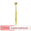 1PC 360 Degree Three-sided Soft Bristle Toothbrush Oral Care Safety Toothbrush Teeth Deep Cleaning Portable Travel Dental Oral Care