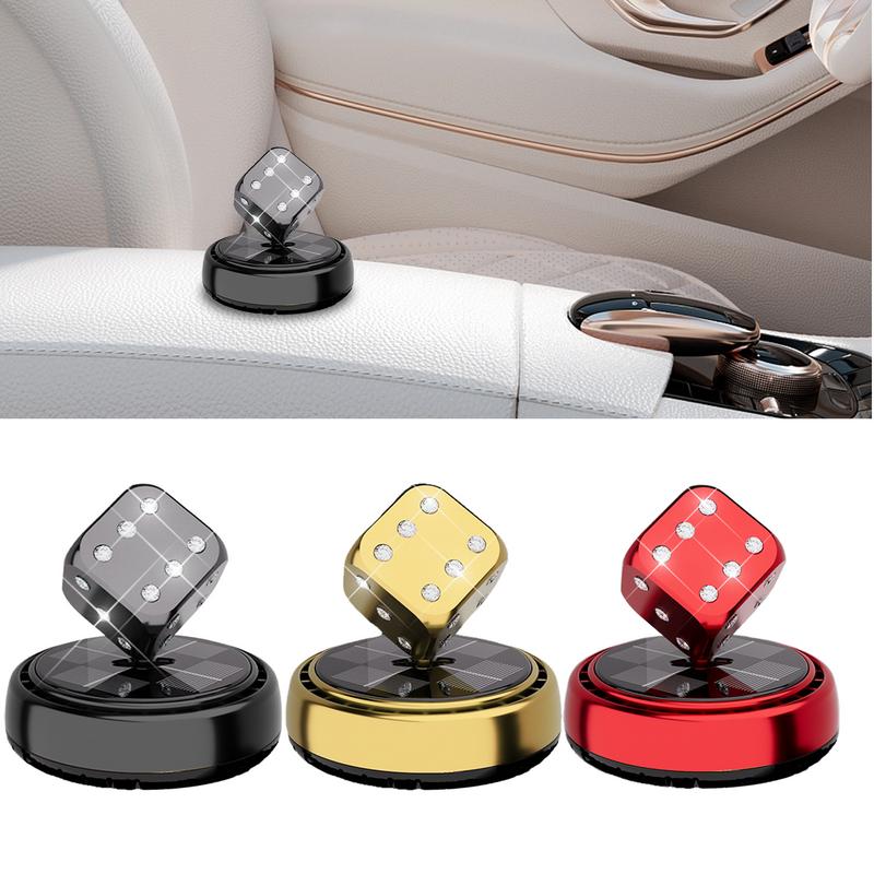 Car Scents Air Freshener Car Air Fresheners With Solar Rotating Automotive Trim Long-Lasting Odor Removal Dice For Minivan