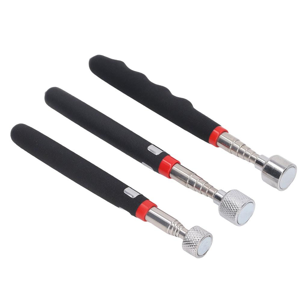 3Pcs Telescoping Magnetic Pickup Tool 10LB 15LB 20LB Retractable Pick Up Pen Kit for Garage Factory