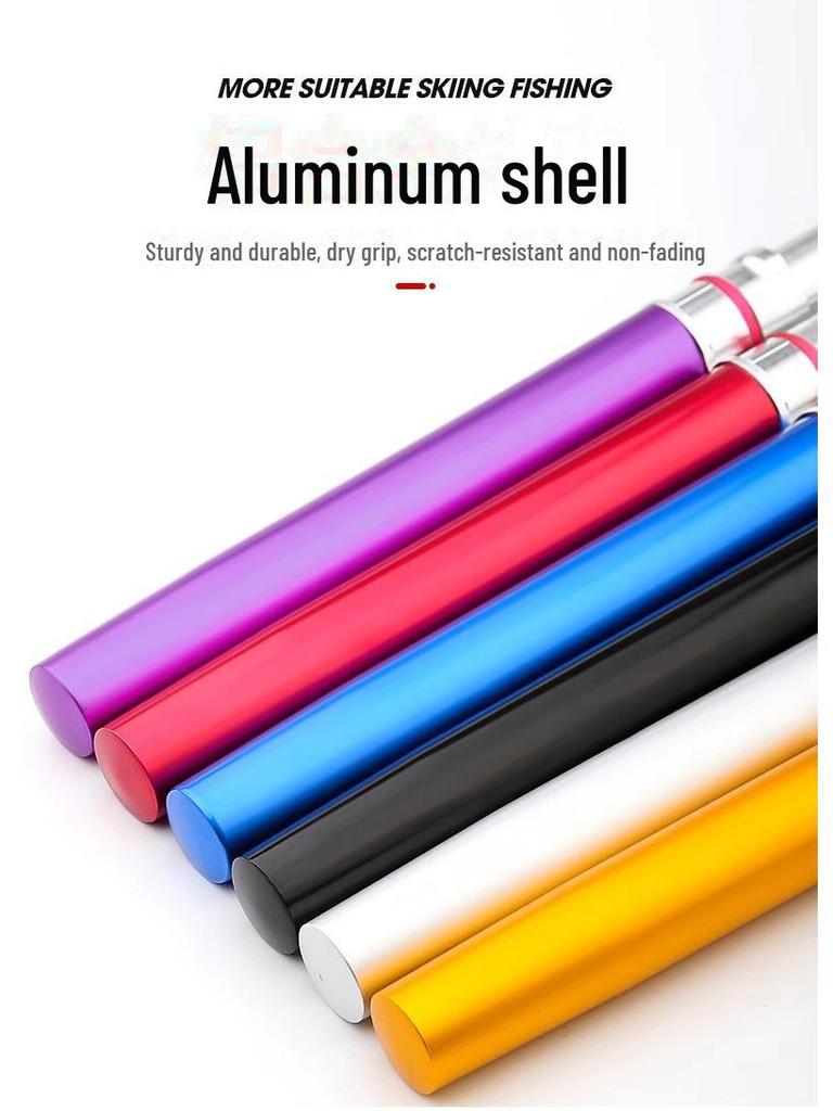 Ultra-Compact Mini Pocket Pen Fishing Rod - Retractable Casting Lure Rod Set