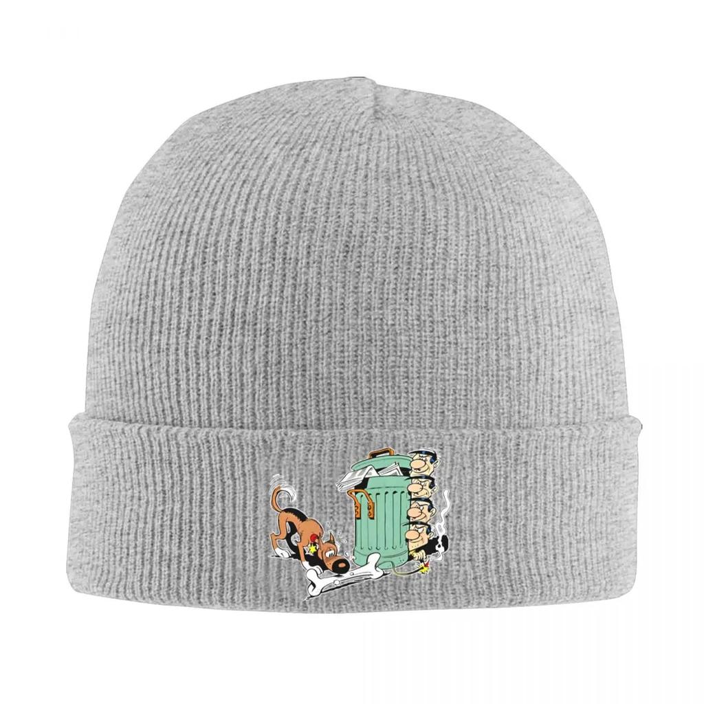 Lucky Luke Cartoon Hat Autumn Winter Skullies Beanies Warm Daltons Anime Cap Female Male Acrylic Skullcap