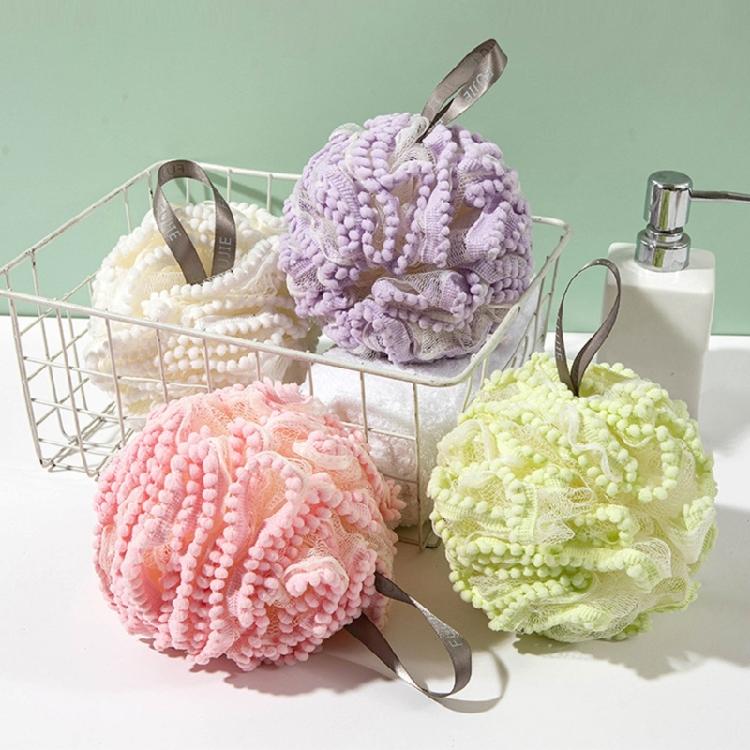 Mesh Shower Ball 80g Exfoliating Body Scrubber Shower Sponge Puff for Women Men