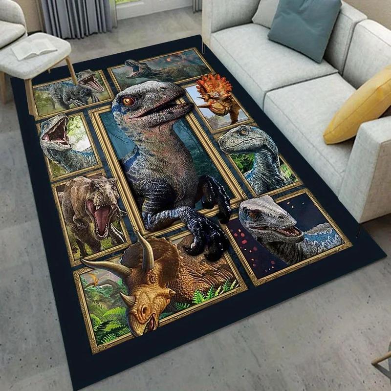 Dinosaur Key Non-slip Floor Mat Carpet Entrance Door Mat Living Room Bedroom Game Room Laundry Room Dormitory Room Decoration