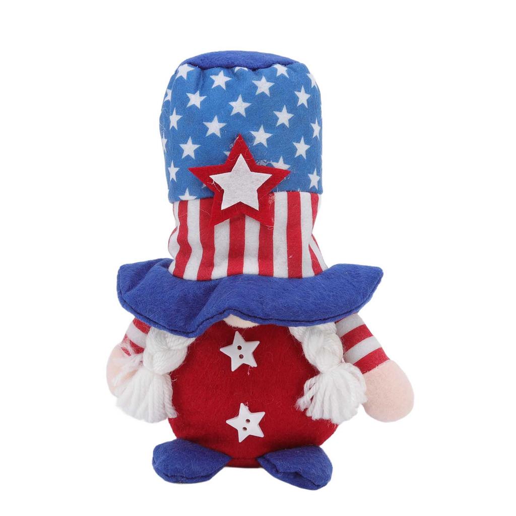 4th of July Patriotic Gnome Decorations Independence Day Party Ornaments Faceless Doll Holiday Gift Props Blue Star Hat