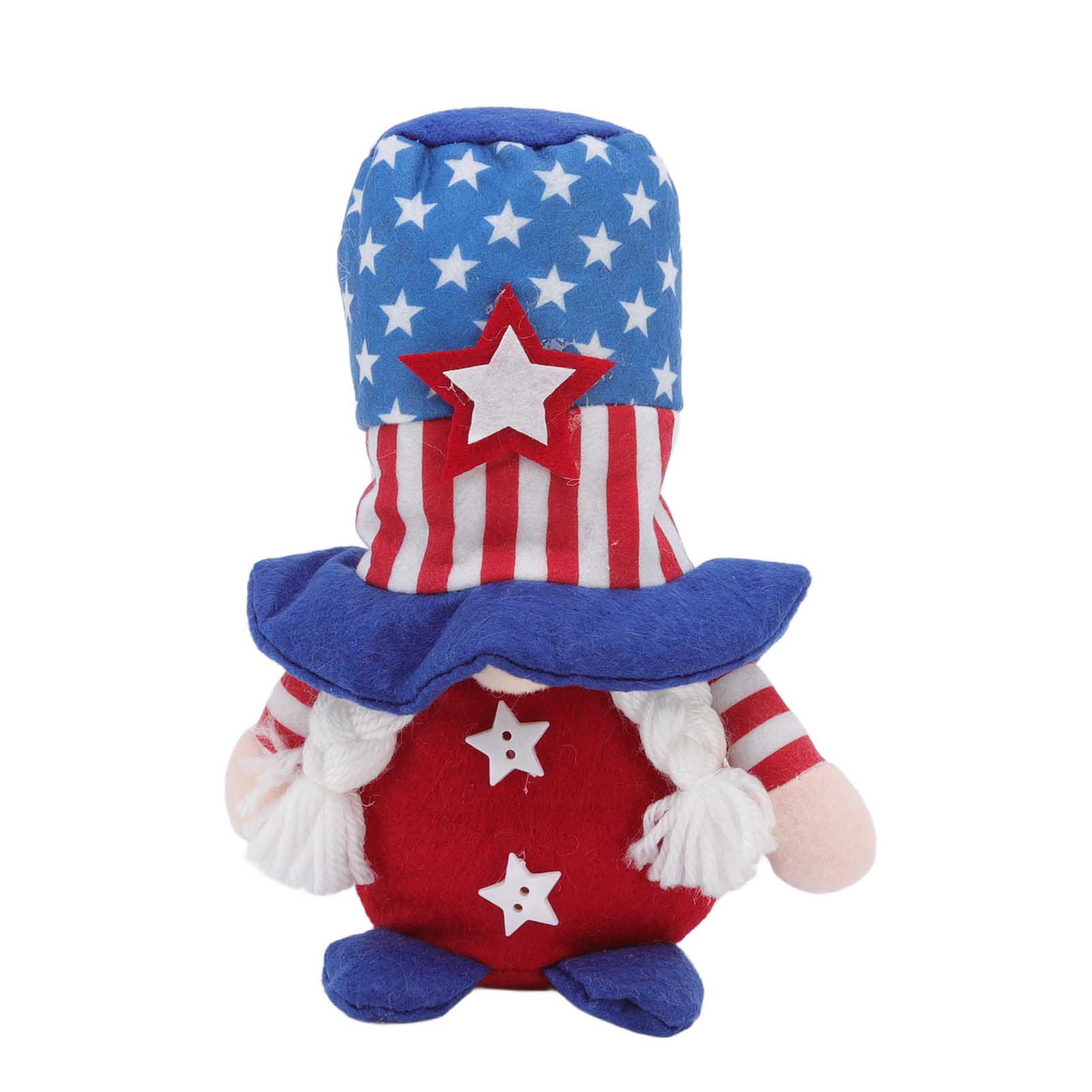 

4th of July Patriotic Gnome Decorations Independence Day Party Ornaments Faceless Doll Holiday Gift Props