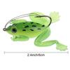 5.2g/6cm Durable Artificial Portable Spinner Sinking Rubber Frog Bass Bait Soft Fishing Lures