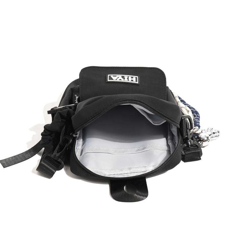 Unisex Nylon Crossbody Bag Multi Pocket Casual Shoulder Handbag for Travel Work