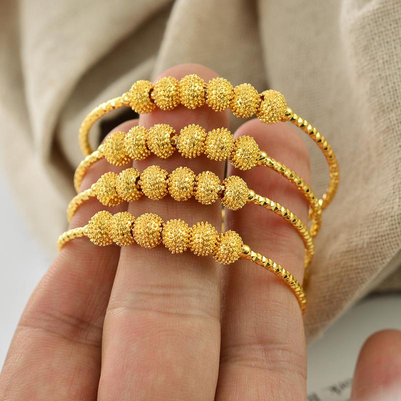 Bracciali Color Oro 18k Per Bambino Bambini Gioielli Braccialetti Etiopi un Regalo di Compleanno Braccialetti per Festa Habesha
